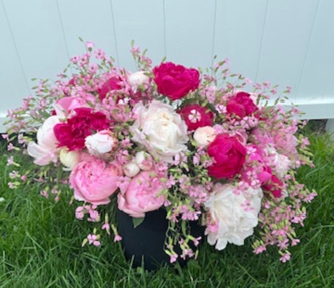 Peony and Saponaria Bouquets