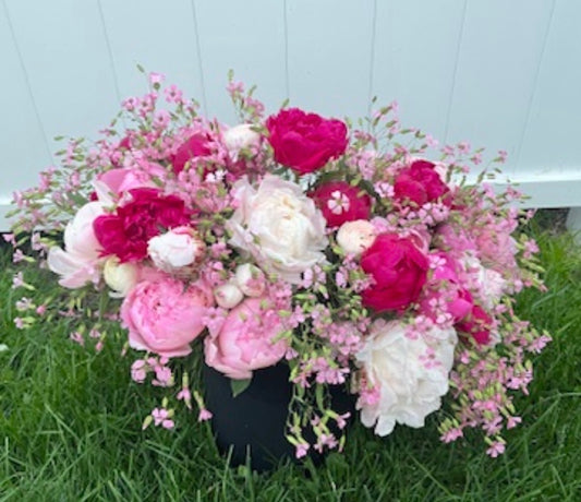 Peony and Saponaria Bouquets