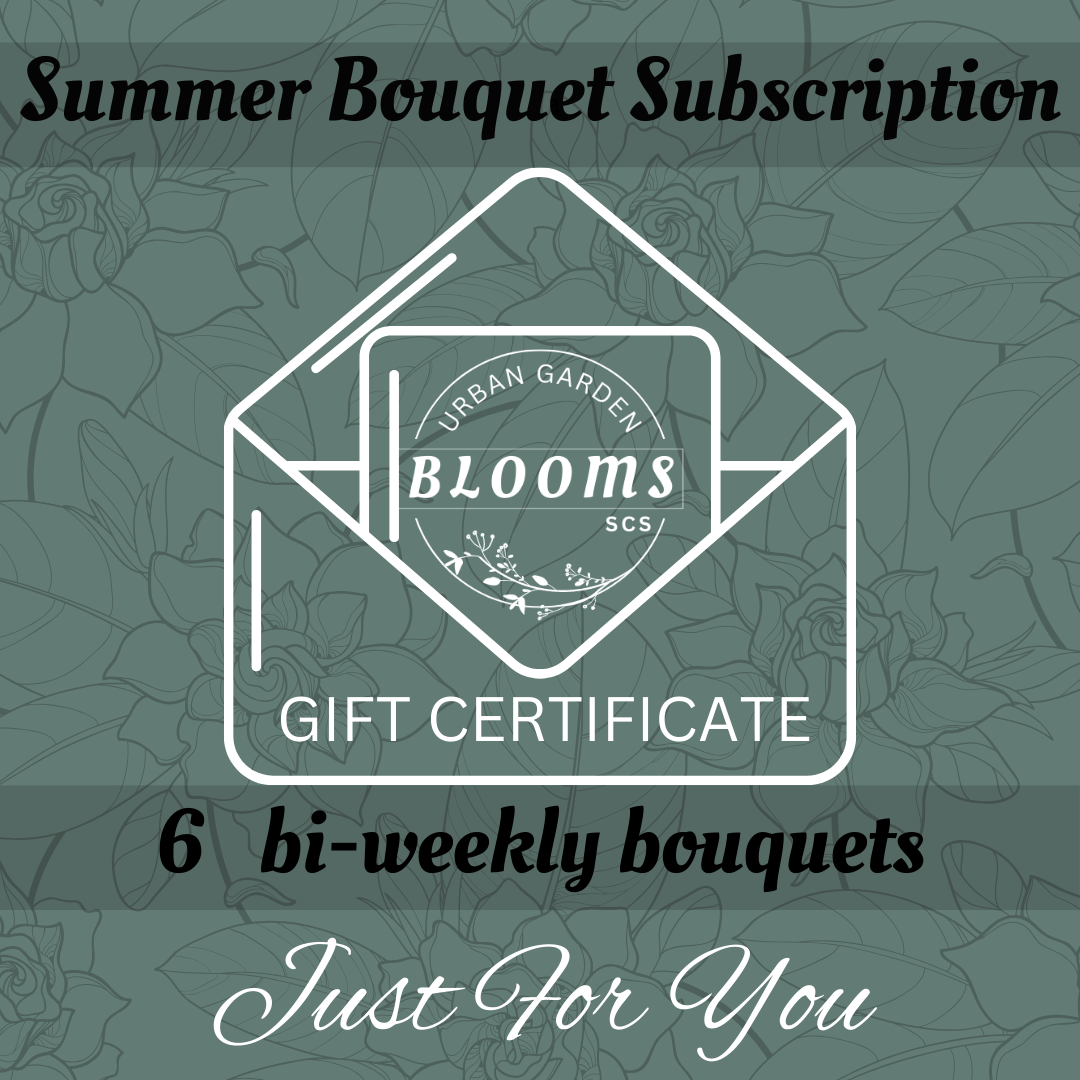 Gift Certificate Summer Bouquet Subscription